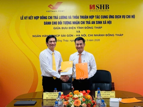 Ký kết hợp tác giữa SHB, Chi nhánh Đồng Tháp và Bưu điện tỉnh Đồng Tháp