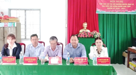 Cử tri xã Lai Vung đồng tình cao với Chương trình hành động của các ứng cử viên đại biểu HĐND tỉnh