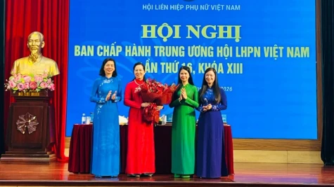 Đồng chí Lê Thị Thủy được bầu giữ chức Chủ tịch Hội Liên hiệp Phụ nữ Việt Nam