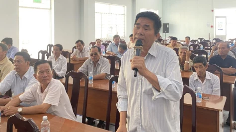 Ứng cử viên Đại biểu HĐND tỉnh Đồng Tháp tiếp xúc cử tri xã Tân Phước 3