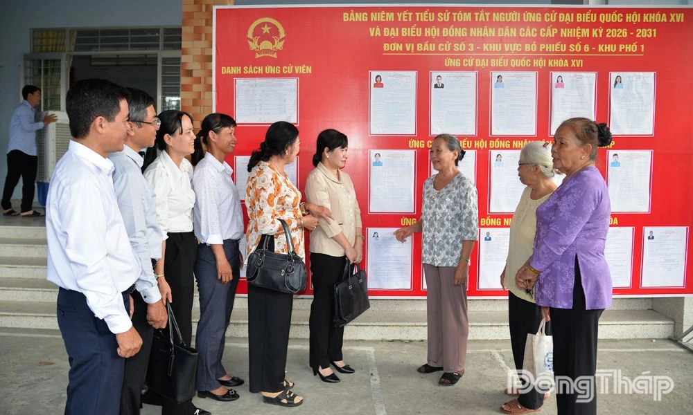 Ứng cử viên Đại biểu HĐND tỉnh tiếp xúc cử tri phường Thanh Hòa