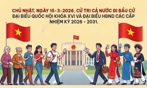 [Infographic] Thời gian bỏ phiếu trong ngày bầu cử 15-3-2026