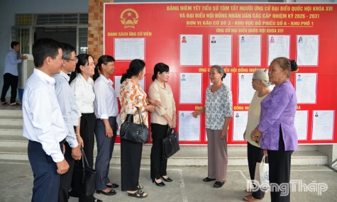 Ứng cử viên Đại biểu HĐND tỉnh tiếp xúc cử tri phường Thanh Hòa