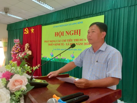 Xã Long Bình phát động thi đua nỗ lực thực hiện thắng lợi chỉ tiêu kinh tế - xã hội năm 2026