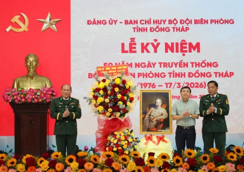 Bộ đội Biên phòng tỉnh Đồng Tháp kỷ niệm 50 năm Ngày truyền thống