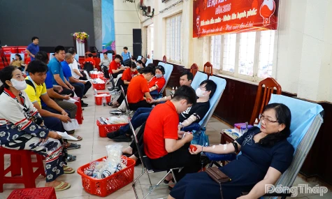 Đồng Tháp: Phấn đấu tiếp nhận hơn 4.100 đơn vị máu hưởng ứng Ngày toàn dân hiến máu tình nguyện