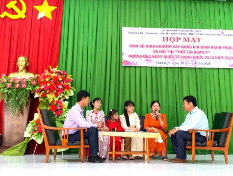 Xã Vĩnh Hựu:  Tổ chức họp mặt và Hội thi hưởng ứng Ngày Quốc tế Hạnh phúc 20-3