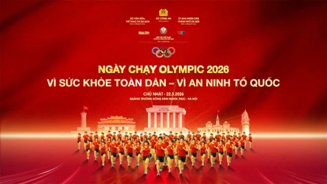Khởi động Ngày chạy Olympic - Vì sức khỏe toàn dân - Vì an ninh Tổ quốc năm 2026