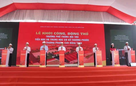 Khởi công đồng loạt 121 Trường Phổ thông Nội trú liên cấp tại các xã biên giới