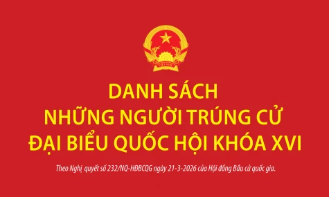 Danh sách 500 người trúng cử Đại biểu Quốc hội khóa XVI