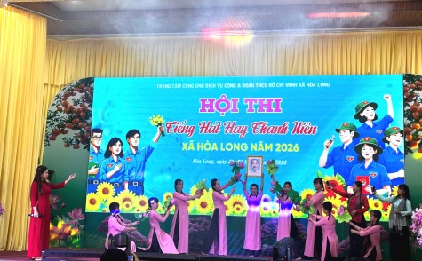 Xã Hòa Long: Sôi nổi hội thi tiếng hát hay thanh niên