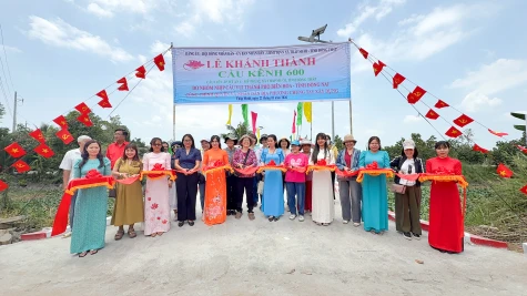 Tháp Mười: Khánh thành và đưa vào sử dụng cầu Kênh 600