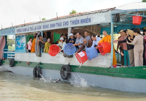 Phường An Bình: Phát động cộng đồng thả cá bảo vệ, tái tạo nguồn lợi thủy sản