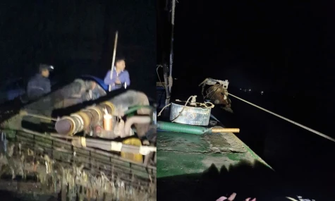 Xuyên đêm triệt phá "cát tặc"