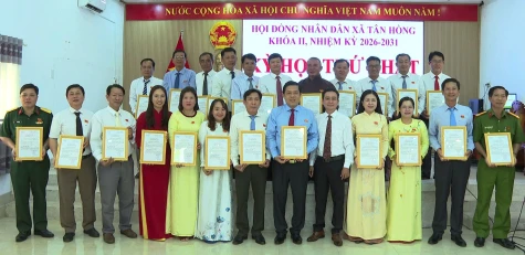 HĐND xã Tân Hồng bầu các chức danh chủ chốt