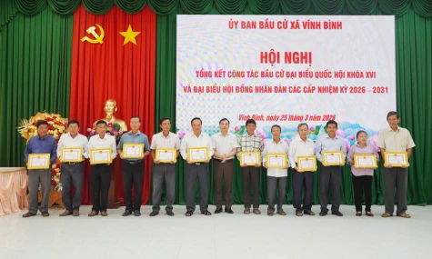 Xã Vĩnh Bình: Cuộc bầu cử diễn ra dân chủ, an toàn và đúng luật