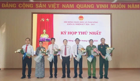 HĐND xã Tam Nông hoàn tất công tác nhân sự chủ chốt nhiệm kỳ 2026 - 2031