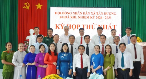 Kỳ họp lần thứ nhất HĐND xã Tân Dương kiện toàn nhân sự chủ chốt