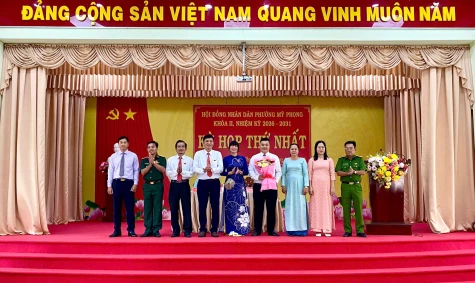 Kỳ họp thứ nhất HĐND phường Mỹ Phong, khóa II, nhiệm kỳ 2026 - 2031