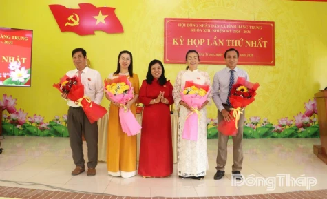 Xã Bình Hàng Trung: Kiện toàn nhân sự chủ chốt HĐND và UBND xã nhiệm kỳ 2026 - 2031