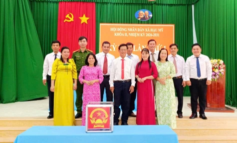 HĐND xã Hậu Mỹ tổ chức kỳ họp thứ nhất, kiện toàn các chức danh chủ chốt nhiệm kỳ 2026 – 2031