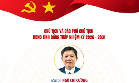[Infographic] Chủ tịch và các Phó Chủ tịch HĐND, UBND tỉnh Đồng Tháp nhiệm kỳ 2026 - 2031