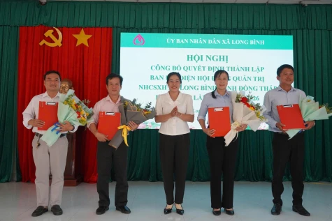 Thành lập Ban Đại diện Hội đồng quản trị Ngân hàng Chính sách xã hội xã Long Bình
