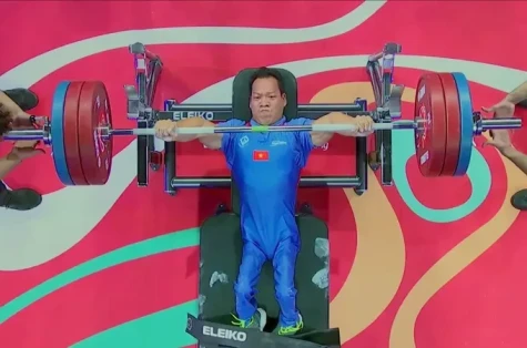 Lực sĩ Lê Văn Công giành HCB tại giải cử tạ khuyết tật châu Á-Thái Bình Dương 2026