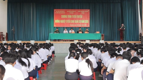 Học viện Khoa học Quân sự tuyên truyền hướng nghiệp tuyển sinh quân sự năm 2026