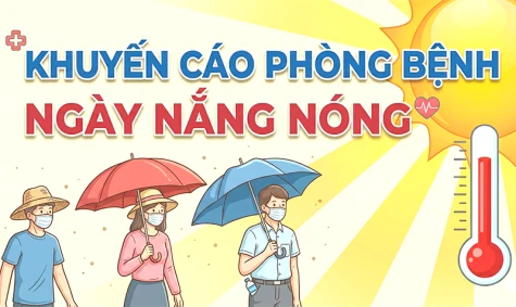 ​[Infographic] Khuyến cáo phòng bệnh ngày nắng nóng