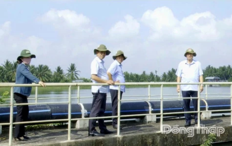 Xã Tân Thới: Đảm bảo nguồn nước sinh hoạt phục vụ Nhân dân