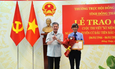 Tác giả Đặng Minh Trí, Báo và phát thanh, truyền hình Đồng Tháp đoạt giải Nhất