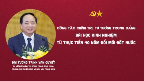 Công tác chính trị, tư tưởng trong đảng - Bài học kinh nghiệm từ thực tiễn 40 năm đổi mới đất nước
