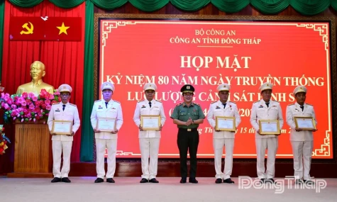 Công an tỉnh Đồng Tháp: Họp mặt kỷ niệm 80 năm Ngày truyền thống lực lượng Cảnh sát hình sự