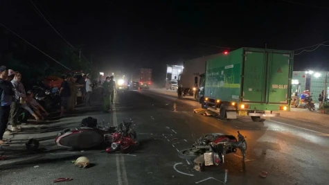 Tai nạn giao thông liên hoàn trên tuyến tránh Cai Lậy, 1 người tử vong tại chỗ