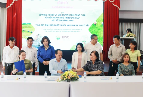 Đồng Tháp: Tăng cường sự tham gia của phụ nữ và người khuyết tật trong chuỗi giá trị lúa gạo bền vững