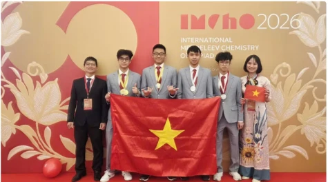 Học sinh Việt Nam đạt 2 huy chương Vàng, 2 huy chương Bạc Olympic Hóa học quốc tế Mendeleev