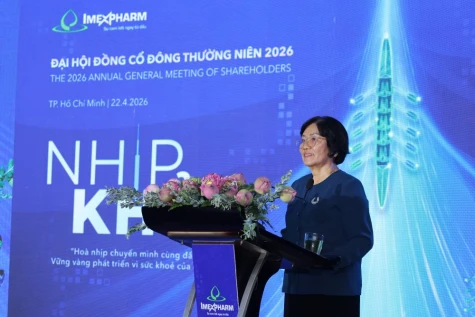 Đại hội đồng cổ đông Imexpharm 2026: 
Đặt mục tiêu doanh thu 3.200 tỷ