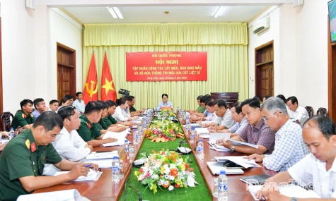 Tập huấn công tác lấy mẫu, bàn giao mẫu và số hóa thông tin mẫu hài cốt liệt sĩ