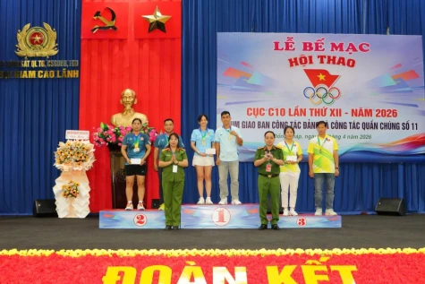 Sôi nổi Hội thao Cụm giao ban công tác Đảng và công tác quần chúng số 11
