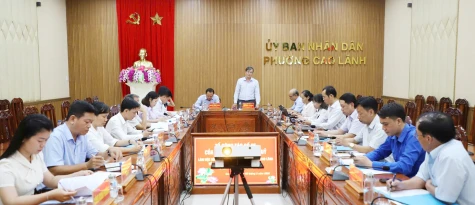 Tổ công tác của Ban Thường vụ Tỉnh ủy làm việc với Ban Thường vụ Đảng ủy phường Cao Lãnh