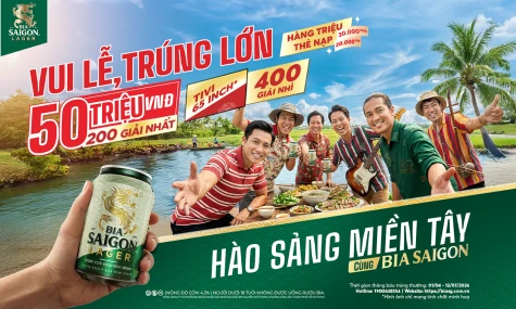 Bia Saigon lan toả chất hào sảng miền Tây qua chương trình khuyến mãi trúng lớn đến 50 triệu