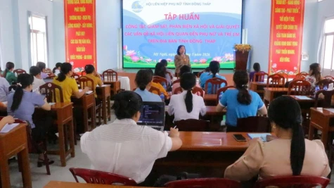Nâng cao hiệu quả giải quyết các vấn đề xã hội liên quan đến phụ nữ và trẻ em