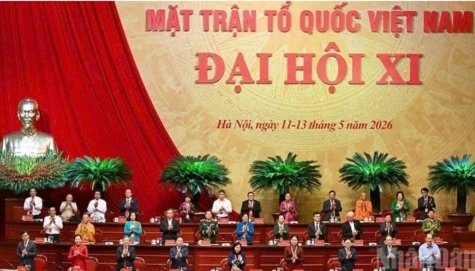 Phiên làm việc thứ nhất Đại hội đại biểu toàn quốc Mặt trận Tổ quốc Việt Nam lần thứ XI