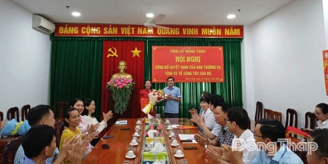 Đồng chí Đỗ Thị Thanh Trang giữ chức Phó Trưởng Ban Tổ chức Tỉnh ủy