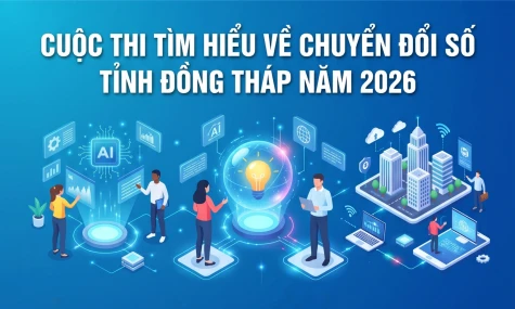 [Infographic] Cuộc thi tìm hiểu về chuyển đổi số tỉnh Đồng Tháp năm 2026