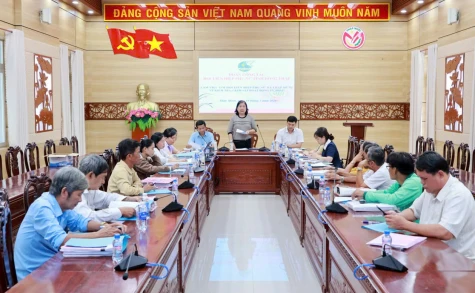 Kiểm tra, giám sát hoạt động ủy thác đối với Hội Liên hiệp Phụ nữ xã Tháp Mười