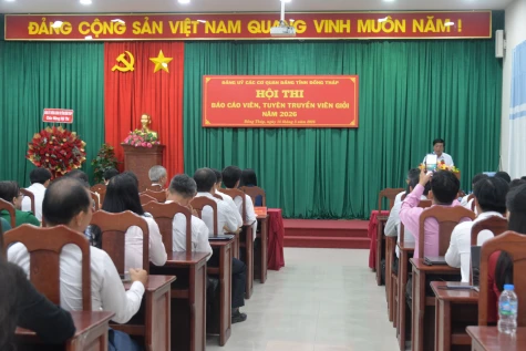 Khai mạc Hội thi báo cáo viên, tuyên truyền viên giỏi năm 2026