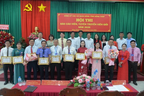 Thí sinh Huỳnh Thị Kim Liên đoạt giải Nhất Hội thi báo cáo viên, tuyên truyền viên giỏi năm 2026