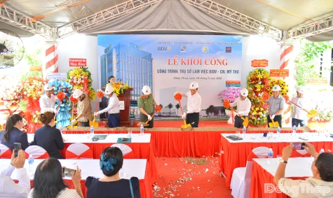 Khởi công xây dựng trụ sở BIDV Chi nhánh Mỹ Tho với tổng vốn đầu tư 195 tỷ đồng